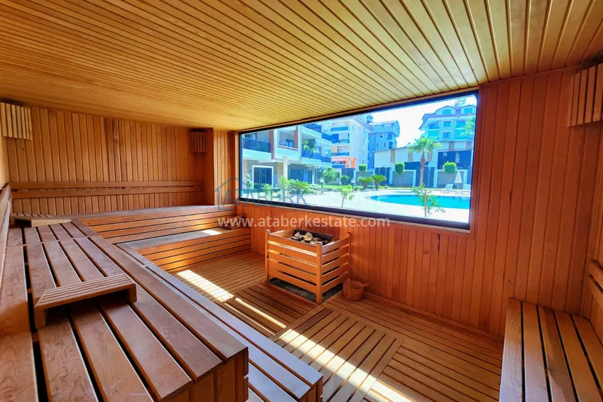 Двухкомнатная квартира в районе Оба, в комфортабельном комплексе 12 