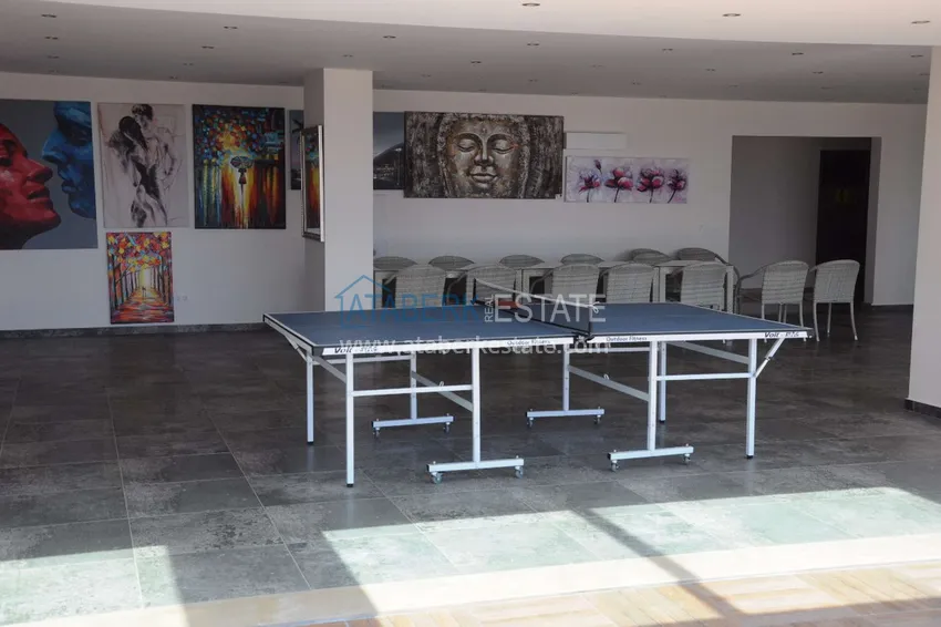 Трехкомнатная квартира с мебелью и панорамным видом в районе Джикджилли Алания 19 