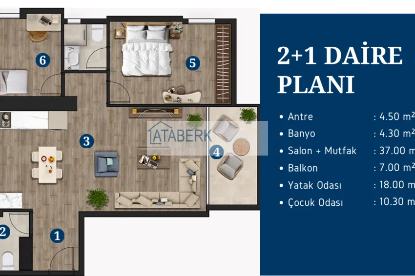 Купить дешево Квартира 2+1 под ключ в Анталии, Гюзелоба с видом на море и лес – комфорт и удобство рядом с морем 1 