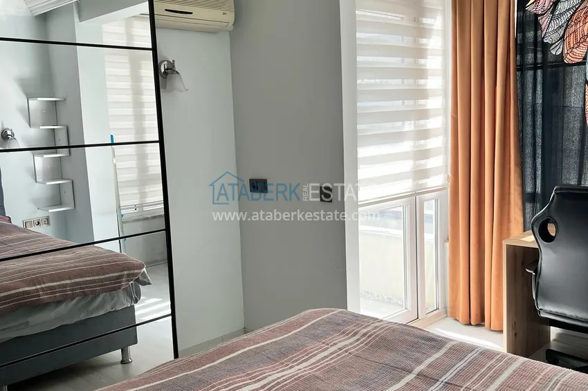 Приобрести Квартира 1+1 площадью 72 м2 в центре Алании с новой мебелью и двумя балконами - район пляжа Клеопатра 11 