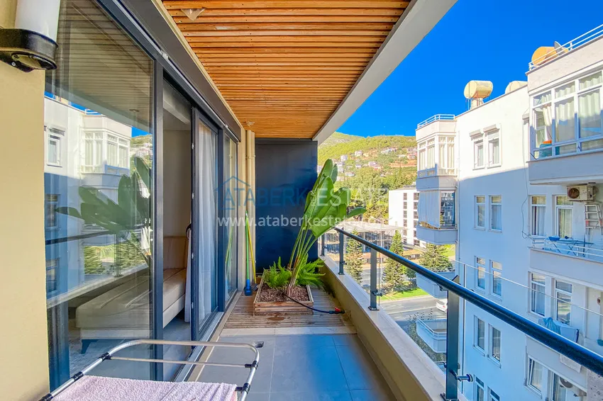 Приобрести Двухкомнатная квартира в современном комплексе – центр Алании, р-н пляжа Клеопатра 13 