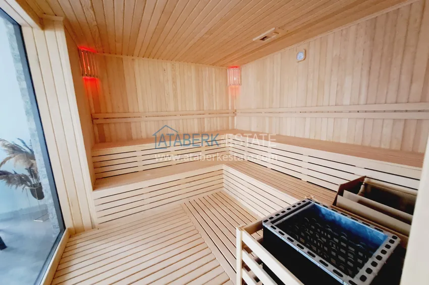 Квартиры 1+1 с чистовой отделкой в резиденции класса-люкс – Алания, район Махмутлар 13 