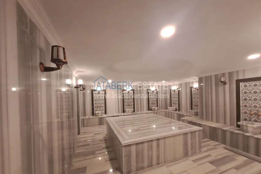 Двухкомнатная квартира с чистовой отделкой в Алании, район Авсаллар 14 