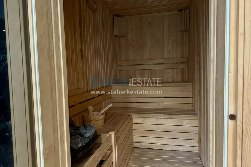 Двухкомнатная квартира в современном комплексе – центр Алании, р-н пляжа Клеопатра 17 