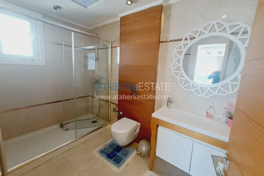 Приобрести Роскошная видовая вилла с мебелью и личным бассейном в элитном комплексе - Каргыджак, Алания 19