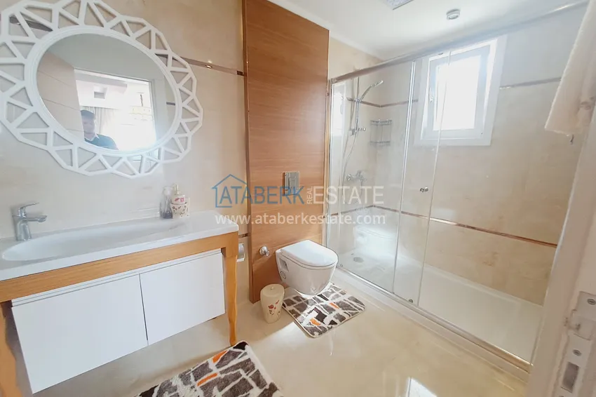 Приобрести Роскошная видовая вилла с мебелью и личным бассейном в элитном комплексе - Каргыджак, Алания 20