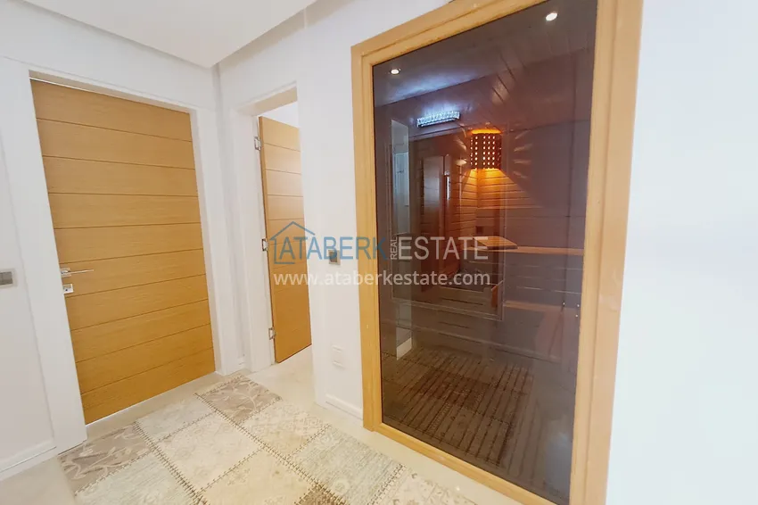 Приобрести Роскошная видовая вилла с мебелью и личным бассейном в элитном комплексе - Каргыджак, Алания 23