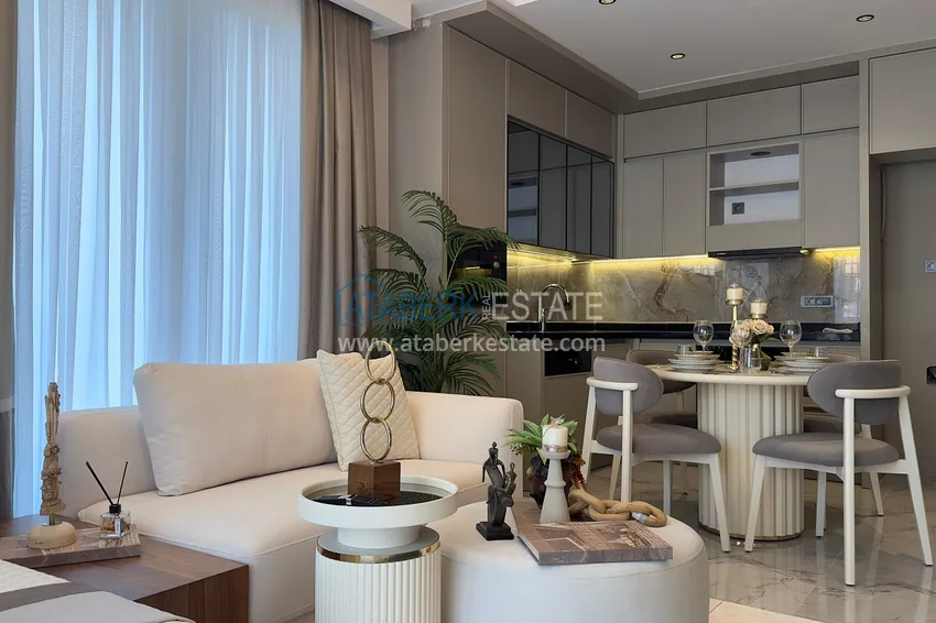 Приобрести Новая резиденция на этапе строительства в престижном районе Алании – Оба 2