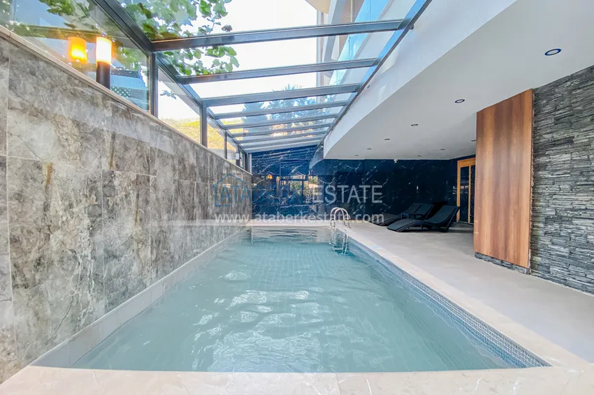 Двухкомнатная квартира в современном комплексе – центр Алании, р-н пляжа Клеопатра 8 