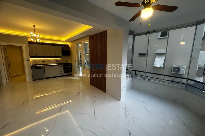 Приобрести Двухкомнатная квартира с новым ремонтом в центре Алании — подходит под ВНЖ 10 