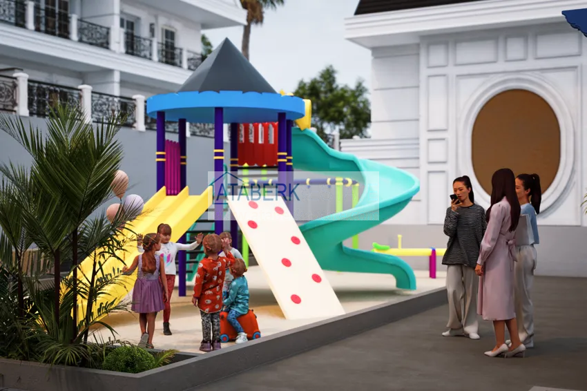 Новый архитектурный шедевр на побережье Алании, район Тюрклер – инвестиционный проект с виллами и апартаментами 16