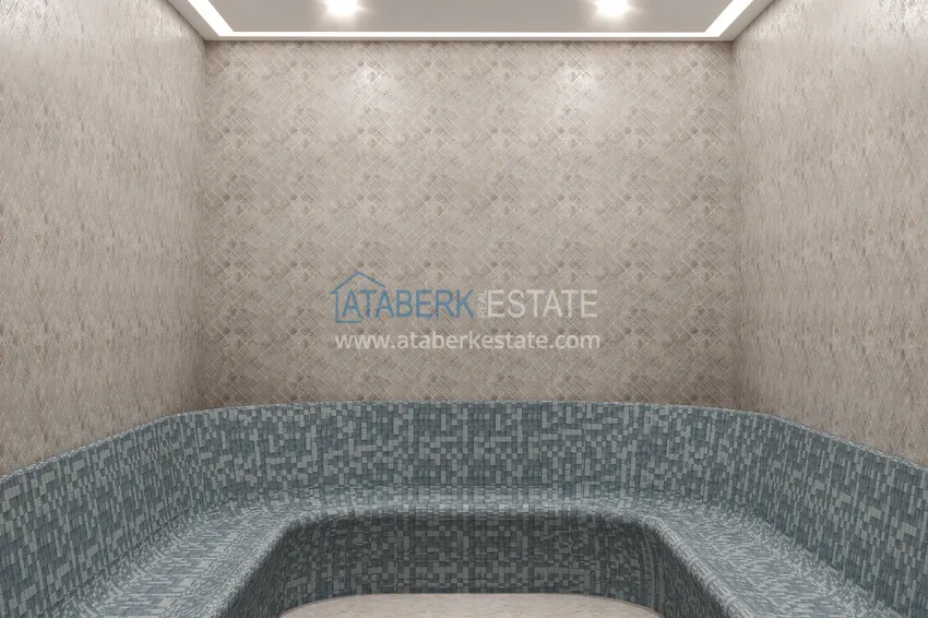 Новый архитектурный шедевр на побережье Алании, район Тюрклер – инвестиционный проект с виллами и апартаментами 35