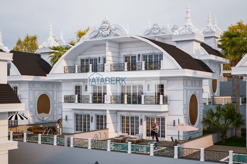 Новый архитектурный шедевр на побережье Алании, район Тюрклер – инвестиционный проект с виллами и апартаментами 19