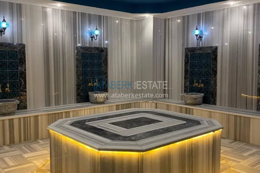 Меблированный садовый дуплекс 2+1 в комплексе с инфраструктурой, Каргыджак 18