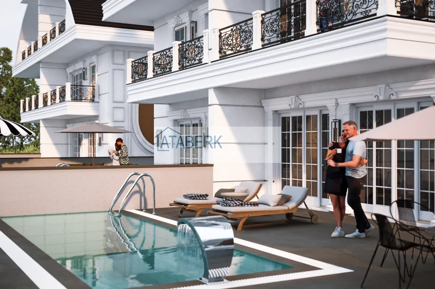 Новый архитектурный шедевр на побережье Алании, район Тюрклер – инвестиционный проект с виллами и апартаментами 20