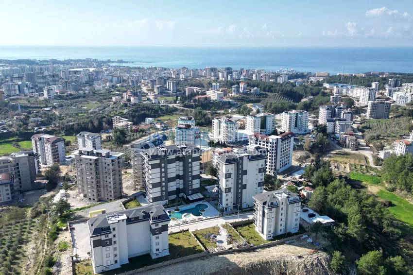 Квартира под ключ с прямым видом на море в Алании, район Авсаллар напрямую от собственника  2 