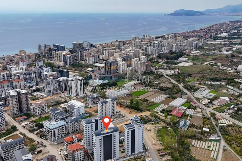 Квартира с чистовой отделкой в Алании, район Махмутлар 1 