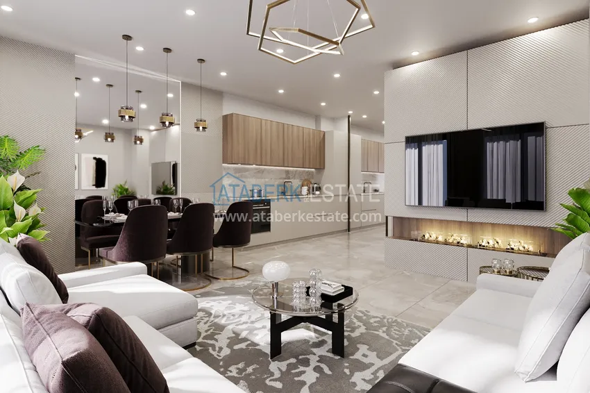 Приобрести Новый архитектурный шедевр на побережье Алании, район Тюрклер – инвестиционный проект с виллами и апартаментами 1