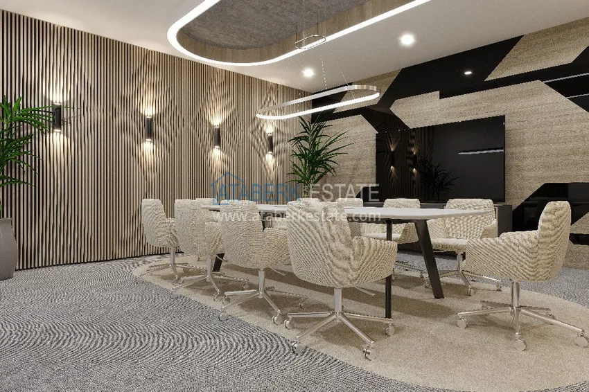 Новый архитектурный шедевр на побережье Алании, район Тюрклер – инвестиционный проект с виллами и апартаментами 23