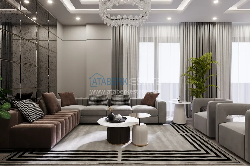 Приобрести Новый архитектурный шедевр на побережье Алании, район Тюрклер – инвестиционный проект с виллами и апартаментами 12