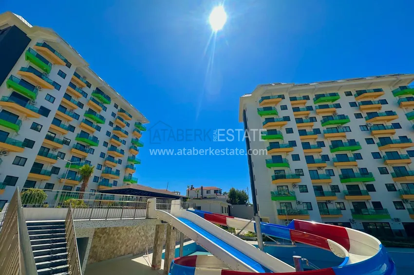 Горящее предложение, недвижимость с видом на море – двухкомнатная квартира в Авсалларе! 3