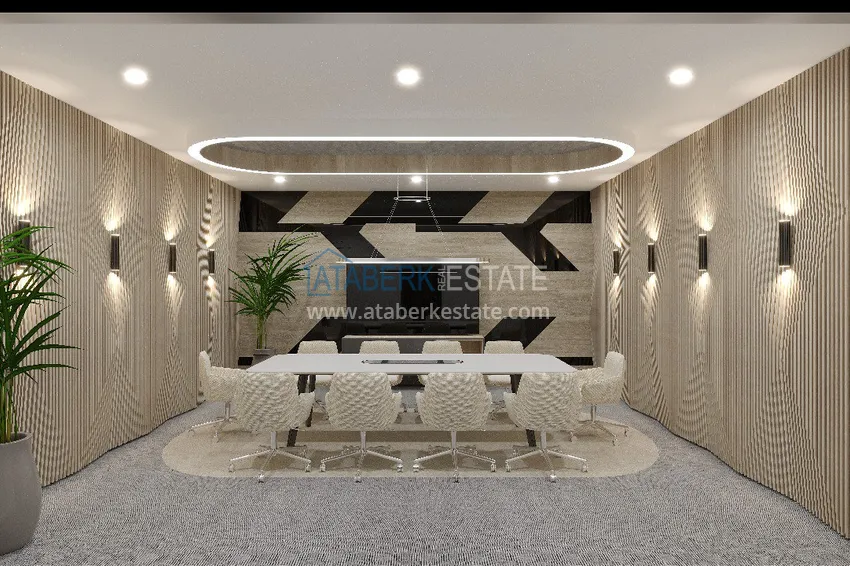 Новый архитектурный шедевр на побережье Алании, район Тюрклер – инвестиционный проект с виллами и апартаментами 24