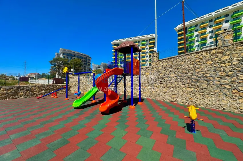 Горящее предложение, недвижимость с видом на море – двухкомнатная квартира в Авсалларе! 4