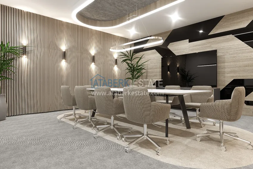 Новый архитектурный шедевр на побережье Алании, район Тюрклер – инвестиционный проект с виллами и апартаментами 25