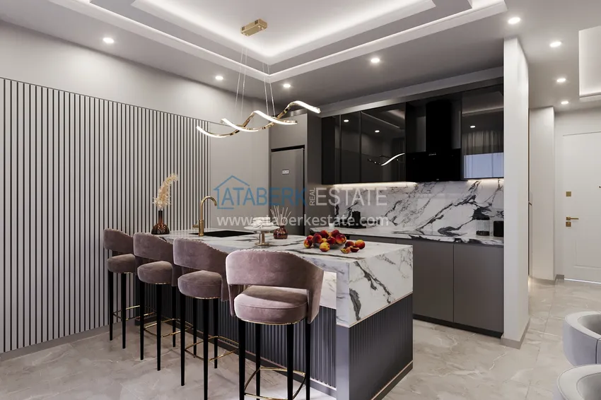 Приобрести Новый архитектурный шедевр на побережье Алании, район Тюрклер – инвестиционный проект с виллами и апартаментами 14