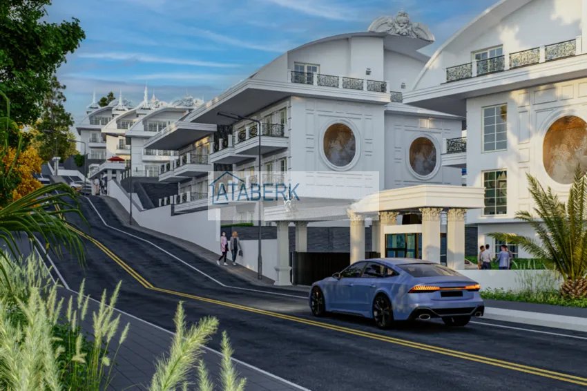 Новый архитектурный шедевр на побережье Алании, район Тюрклер – инвестиционный проект с виллами и апартаментами 6