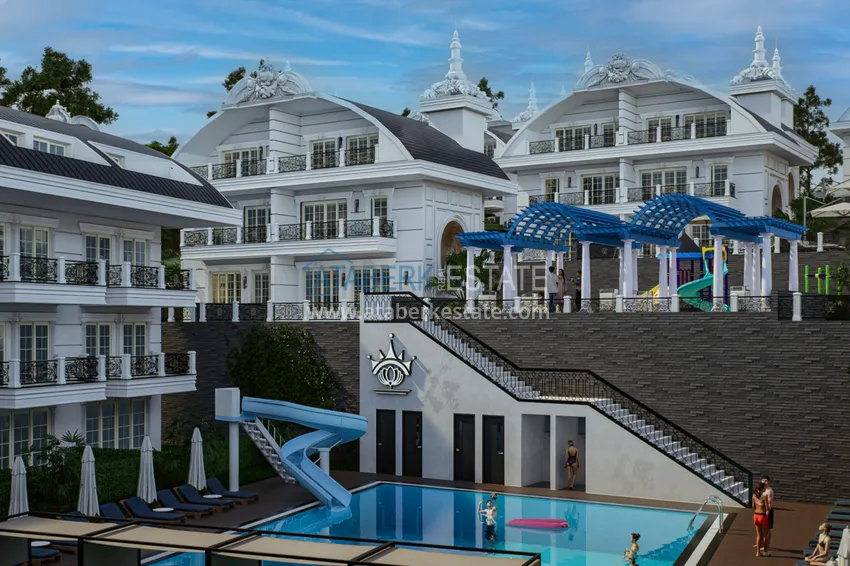 Новый архитектурный шедевр на побережье Алании, район Тюрклер – инвестиционный проект с виллами и апартаментами 9