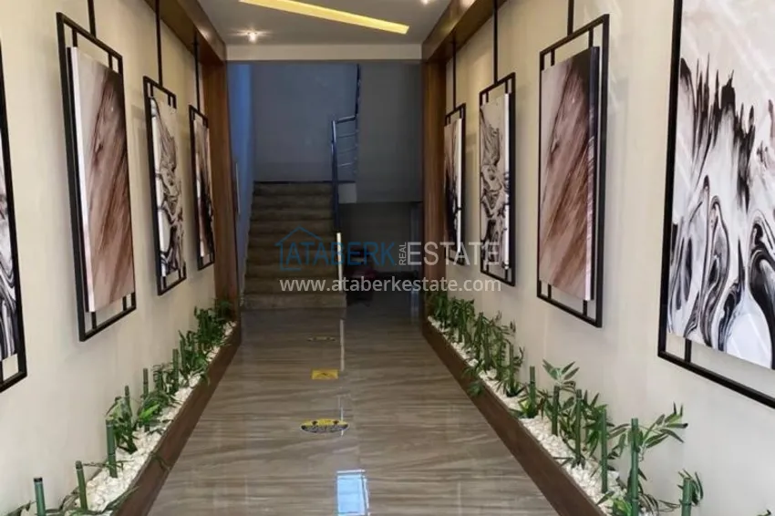 Меблированный садовый дуплекс 2+1 в комплексе с инфраструктурой, Каргыджак 8