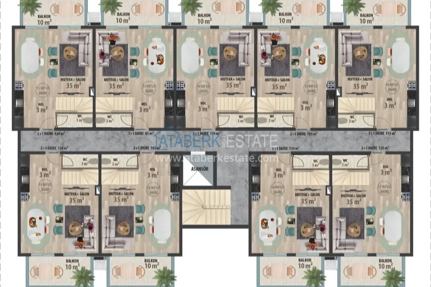 Купить дешево Новый архитектурный шедевр на побережье Алании, район Тюрклер – инвестиционный проект с виллами и апартаментами 4