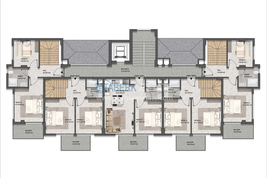 Купить дешево Привлекательный инвестиционный проект в Алании, район Каргыджак 3 
