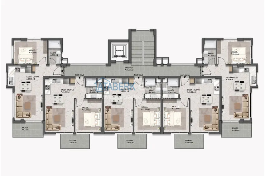 Купить дешево Привлекательный инвестиционный проект в Алании, район Каргыджак 4 