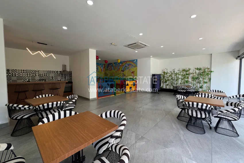 Дуплекс 2+1 с мебелью и видом на горы в молодом современном комплексе, район Оба – Алания 13 