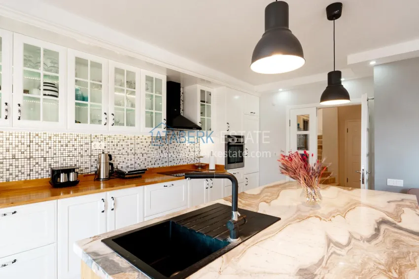 Приобрести Меблированная вилла 3+1 в Алании, с эффектным панорамным видом – горный район Тепе 9 