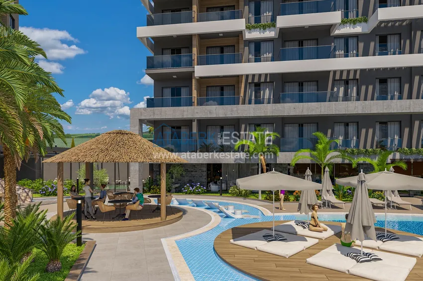 Квартира 1+1 от инвестора в строящемся комплексе – Алания, район Кестель 11 