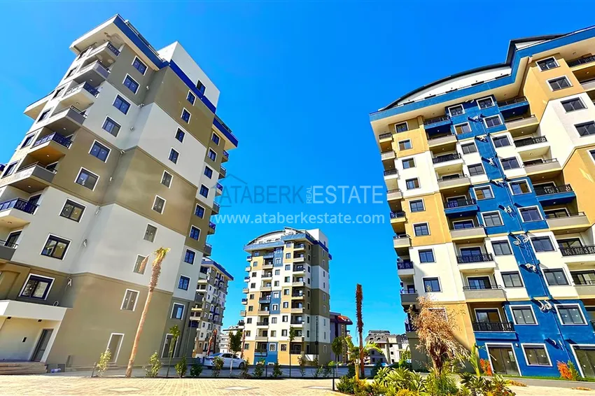 Двухкомнатная квартира с частичным видом на море – Авсаллар, Алания 10 