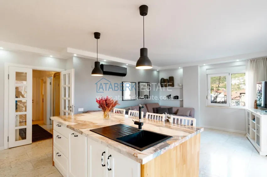 Приобрести Меблированная вилла 3+1 в Алании, с эффектным панорамным видом – горный район Тепе 10 