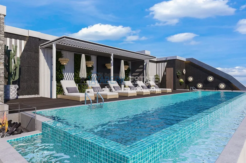 Квартира 1+1 от инвестора в строящемся комплексе – Алания, район Кестель 12 