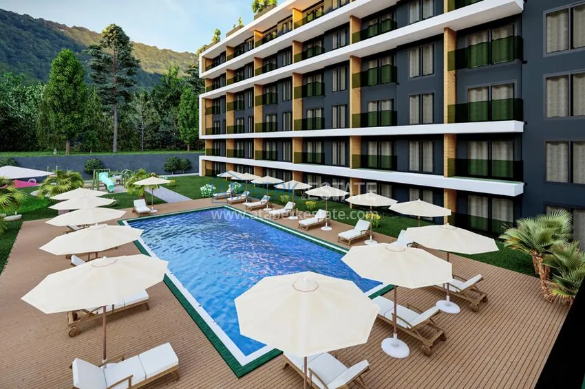 Квартира 1+1 в комплексе с отельной концепцией – Анталья, район Алтынташ 12 