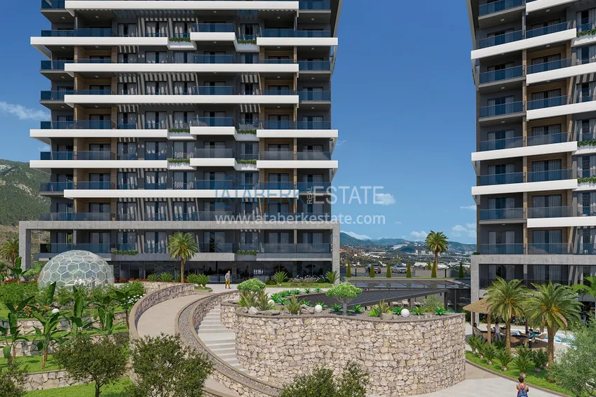 Квартира 1+1 от инвестора в строящемся комплексе – Алания, район Кестель 13 