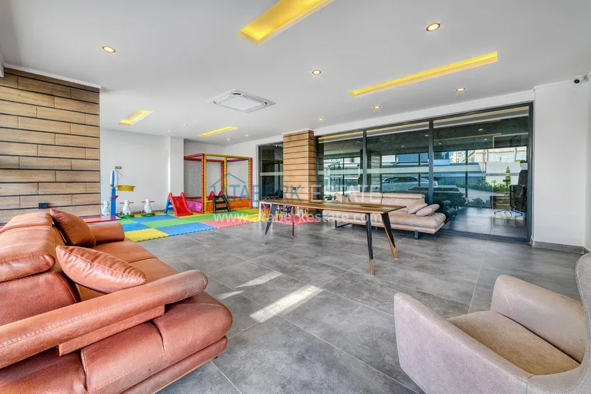 Двухкомнатная квартира с чистовой отделкой в комфортабельном комплексе – Алания, район Авсаллар 14