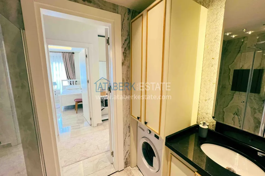 Приобрести Краткосрочная аренда квартиры 2+1 в уютном комплексе – центр Алании, рядом с пляжем Клеопатра 14 