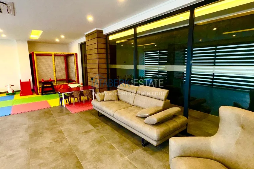 Двухкомнатная квартира с чистовой отделкой в комфортабельном комплексе – Алания, район Авсаллар 15