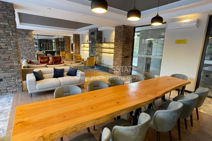 Квартира 1+1 в Алании, район Оба, в комплексе комфорт класса 15