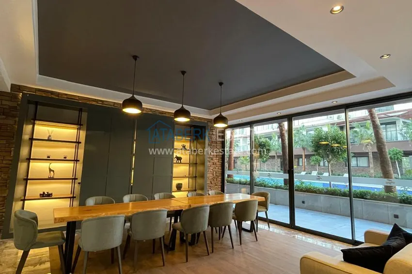 Квартира 1+1 в Алании, район Оба, в комплексе комфорт класса 17