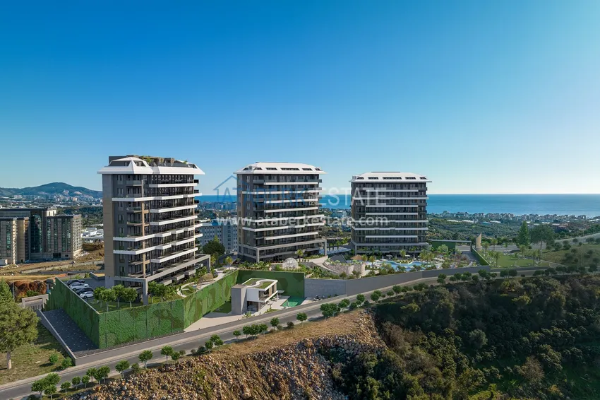 Квартира 1+1 от инвестора в строящемся комплексе – Алания, район Кестель 1 