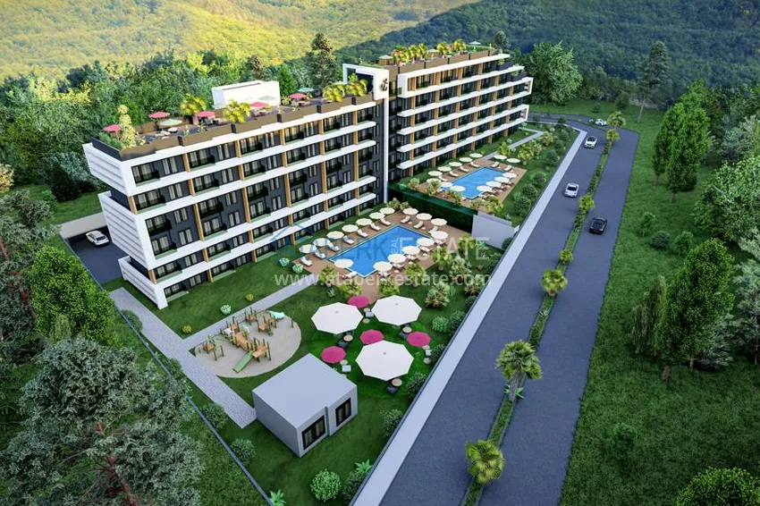 Квартира 1+1 в комплексе с отельной концепцией – Анталья, район Алтынташ 1 